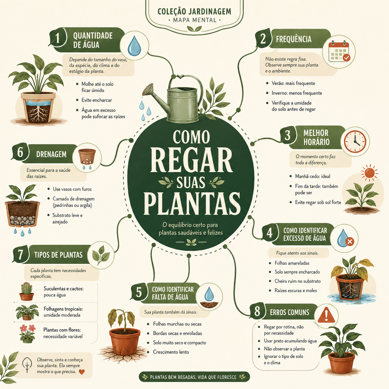 Mapa mental de jardinagem